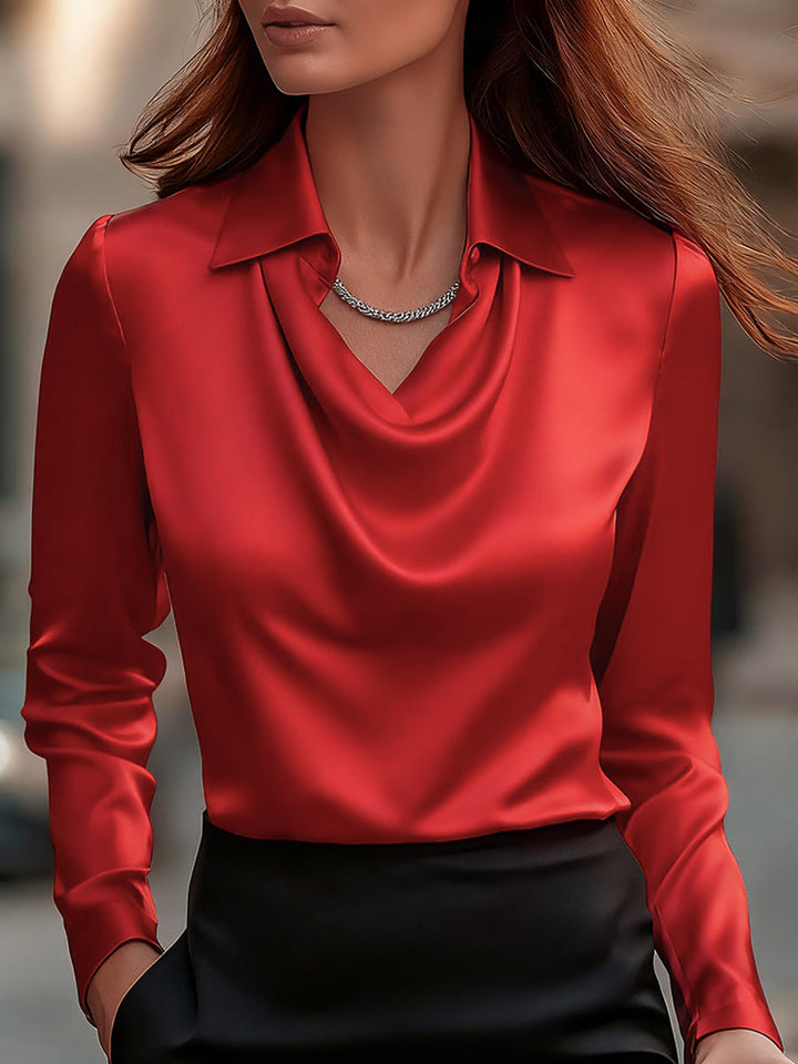Chelsea™ | Draped-Neck Blouse