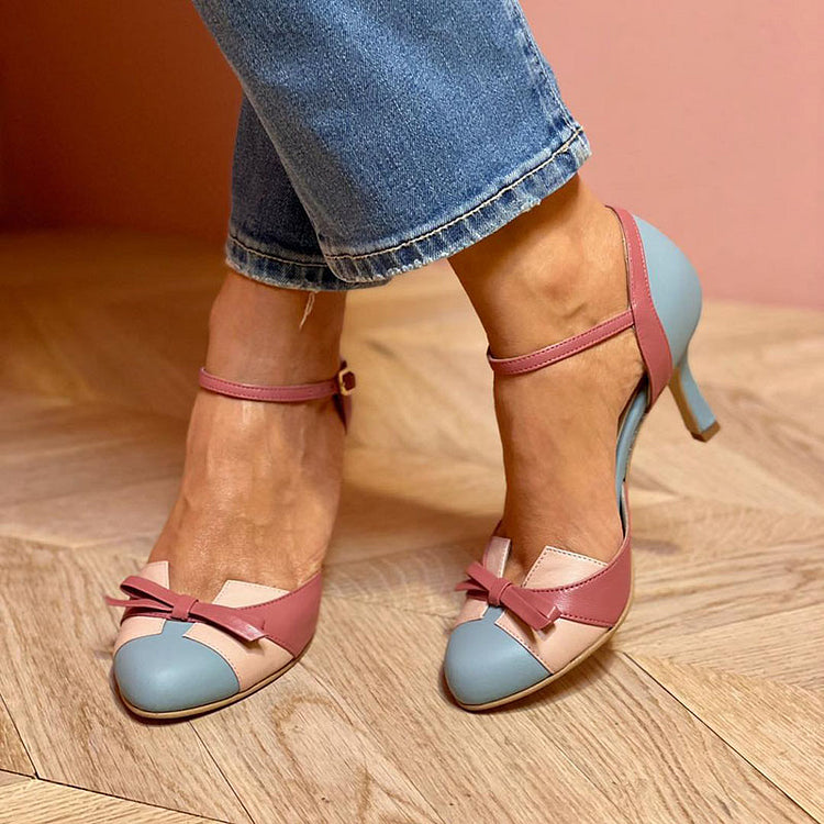 HIGH-HEEL SHOES WITH BOW DETAIL