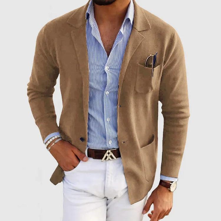 Theodore Slim Fit Blazer | Solid Notched Lapel Blazer