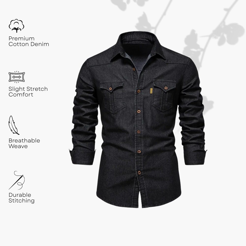 Elliott – Premium Cotton Denim Shirt