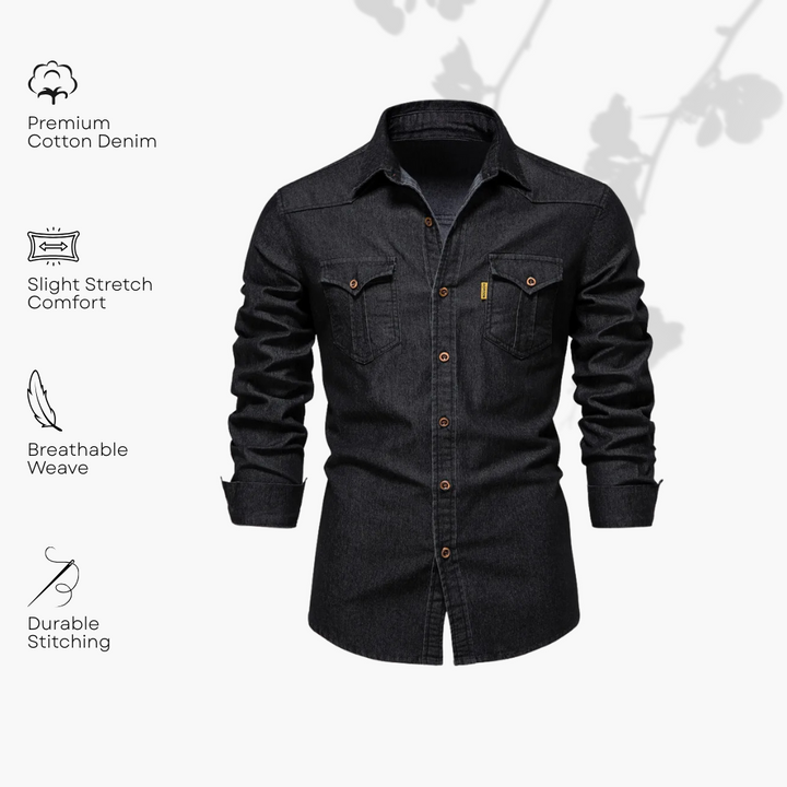 Elliott – Premium Cotton Denim Shirt