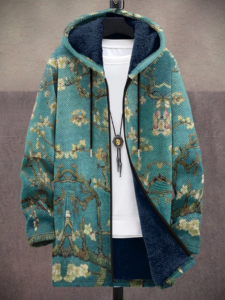 Celine™ - Luxurious Art-Inspired Zip-Up Hoodie