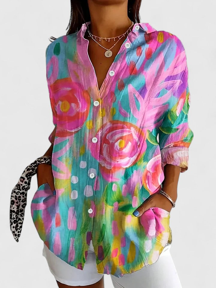 Anica™ – Artistic Print Blouse