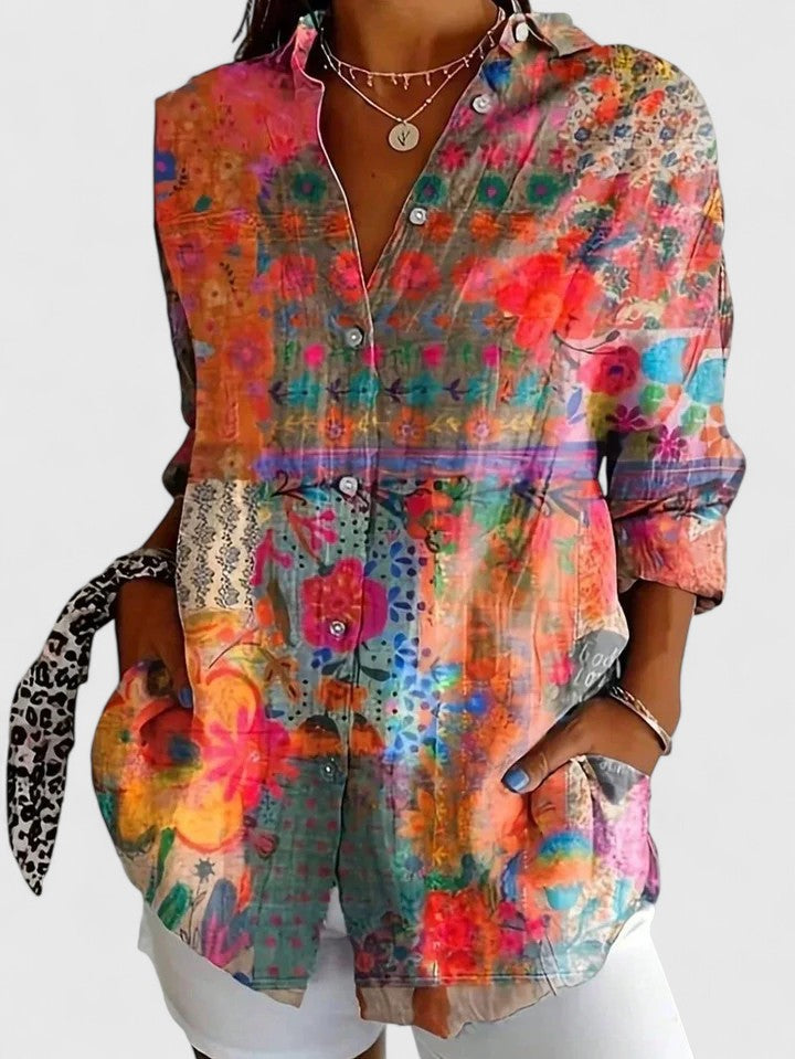 Anica™ – Artistic Print Blouse