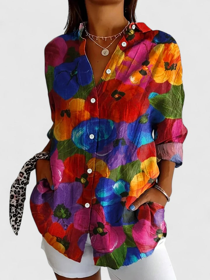 Anica™ – Artistic Print Blouse