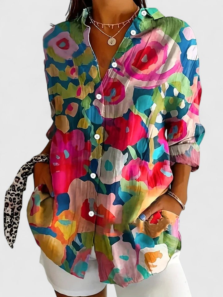 Anica™ – Artistic Print Blouse