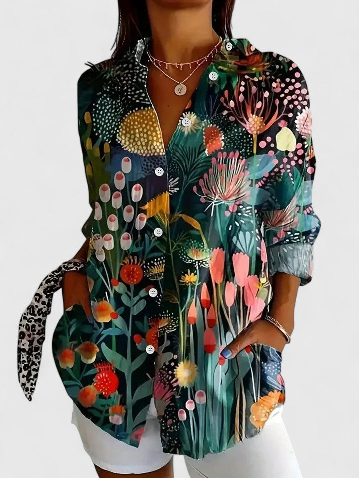 Anica™ – Artistic Print Blouse