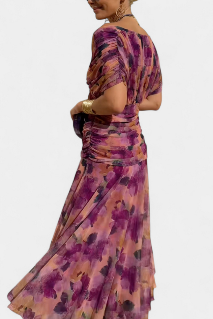 Amara™ – Off-Shoulder Draped Dress