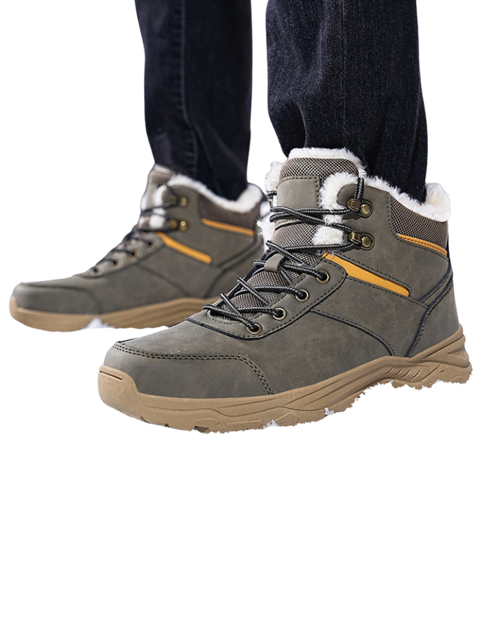 Angelo Men's Winter Boots – Warm Faux Fur Lining & Non-Slip Sole