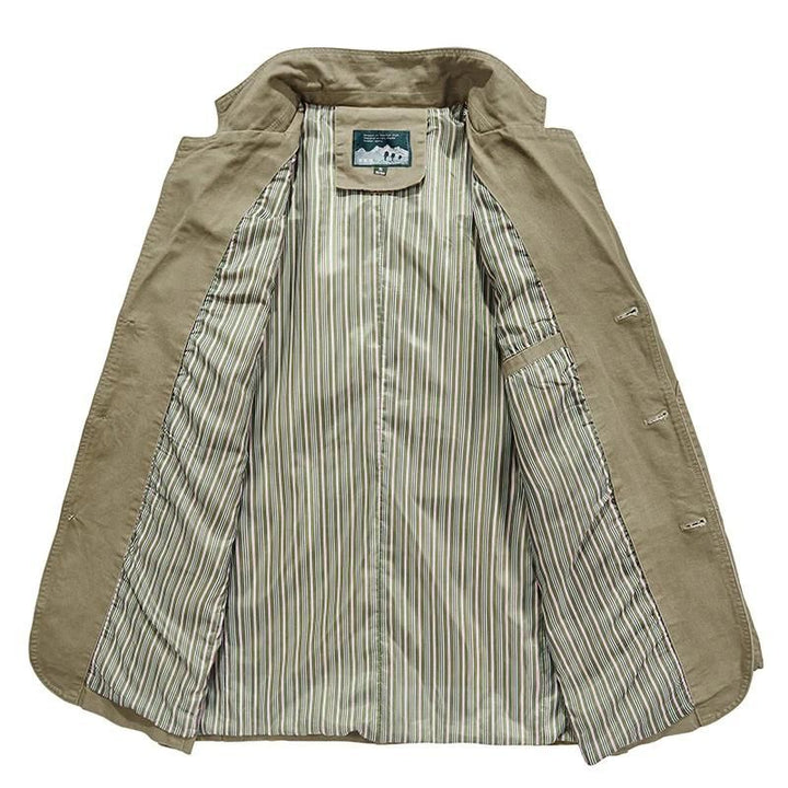Sebastian Tailored Fit Blazer | Notched Lapel Collar Button Front Blazer