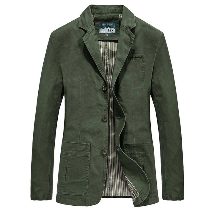 Sebastian Tailored Fit Blazer | Notched Lapel Collar Button Front Blazer