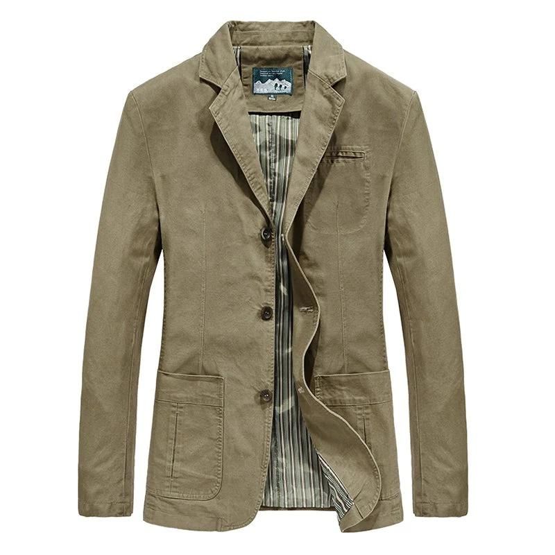 Sebastian Tailored Fit Blazer | Notched Lapel Collar Button Front Blazer
