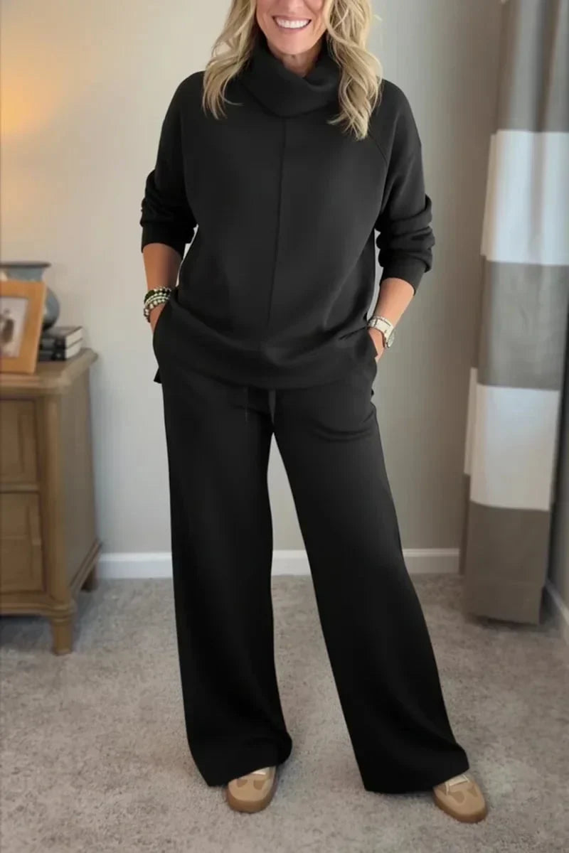 Quinn – Casual Turtleneck Two-Piece Set