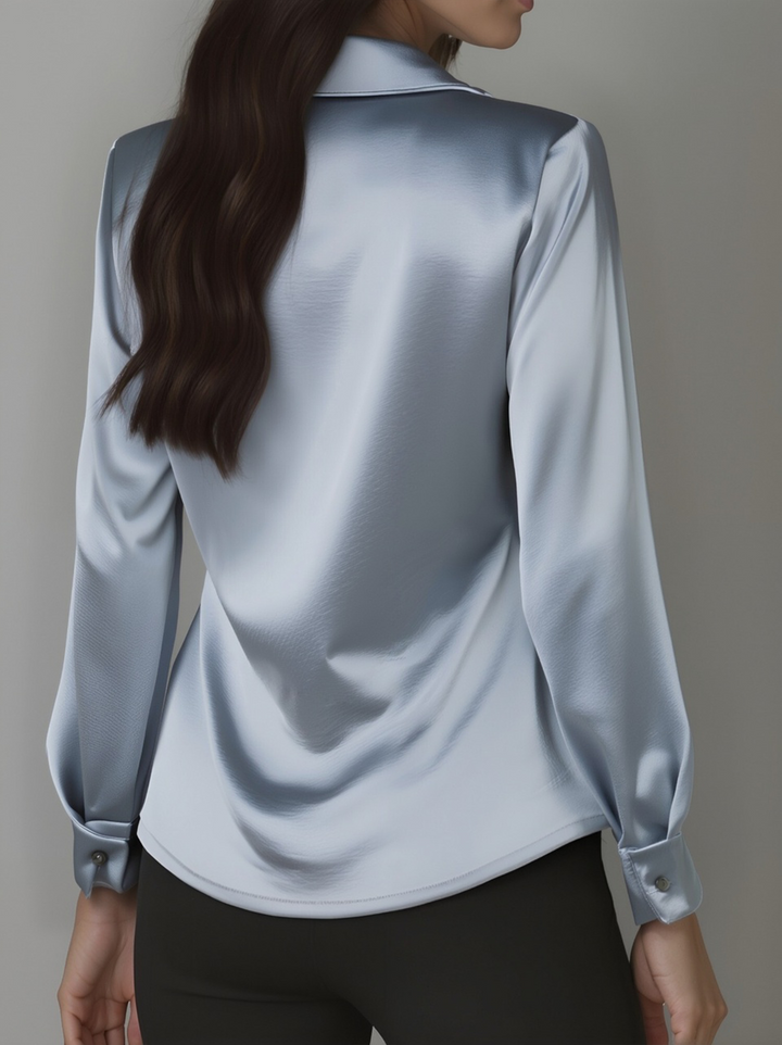 Chelsea™ | Draped-Neck Blouse